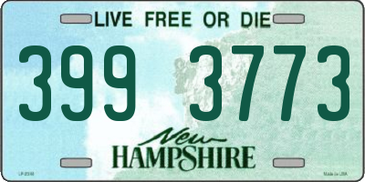 NH license plate 3993773