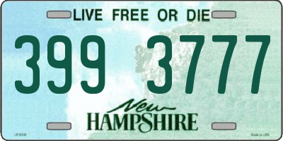 NH license plate 3993777