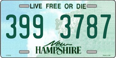 NH license plate 3993787