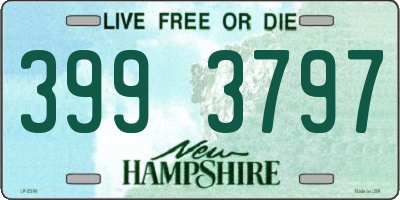 NH license plate 3993797