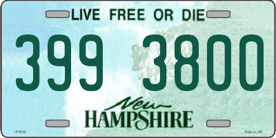 NH license plate 3993800