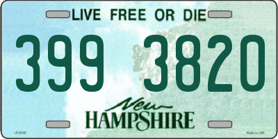 NH license plate 3993820