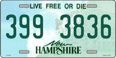 NH license plate 3993836