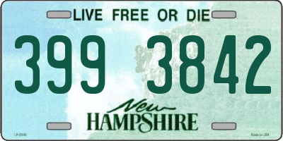NH license plate 3993842