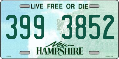 NH license plate 3993852