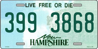 NH license plate 3993868