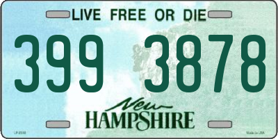 NH license plate 3993878