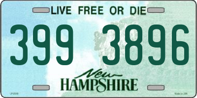 NH license plate 3993896