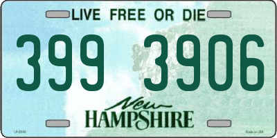 NH license plate 3993906