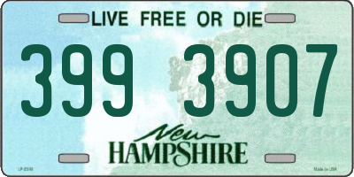 NH license plate 3993907