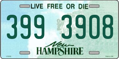 NH license plate 3993908