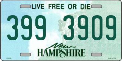 NH license plate 3993909