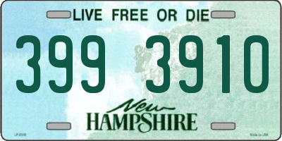 NH license plate 3993910