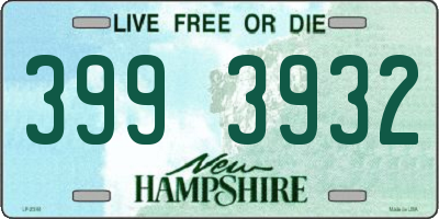 NH license plate 3993932