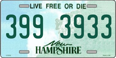 NH license plate 3993933