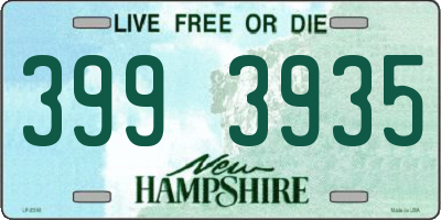 NH license plate 3993935