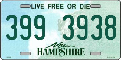 NH license plate 3993938