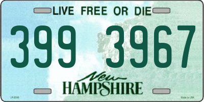 NH license plate 3993967