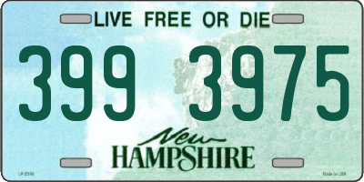 NH license plate 3993975