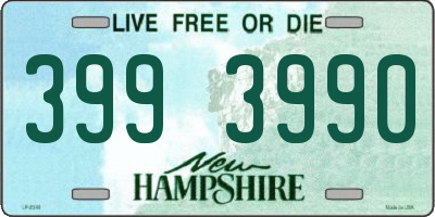 NH license plate 3993990