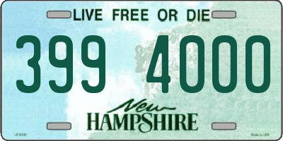 NH license plate 3994000