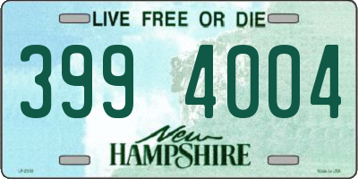 NH license plate 3994004