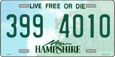 NH license plate 3994010