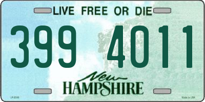 NH license plate 3994011