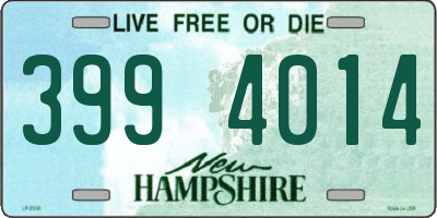 NH license plate 3994014