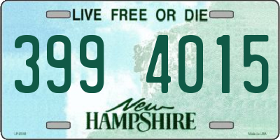 NH license plate 3994015