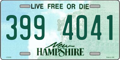 NH license plate 3994041