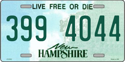 NH license plate 3994044