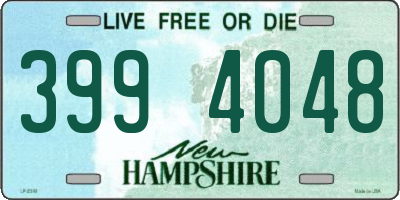 NH license plate 3994048