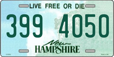 NH license plate 3994050