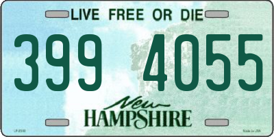 NH license plate 3994055