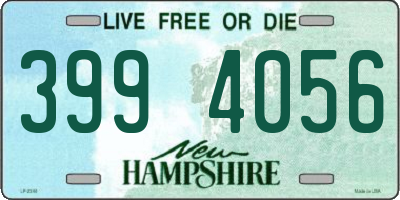 NH license plate 3994056