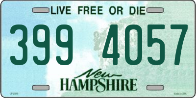 NH license plate 3994057