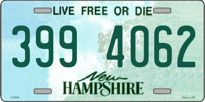 NH license plate 3994062