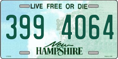 NH license plate 3994064