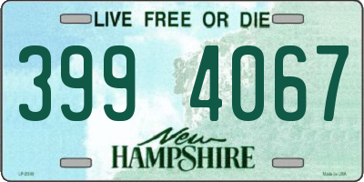 NH license plate 3994067