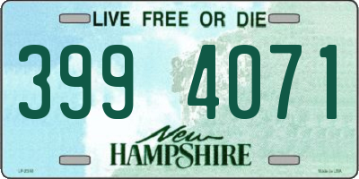 NH license plate 3994071