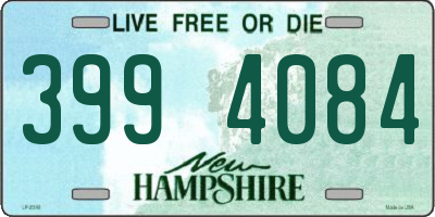 NH license plate 3994084