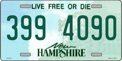 NH license plate 3994090