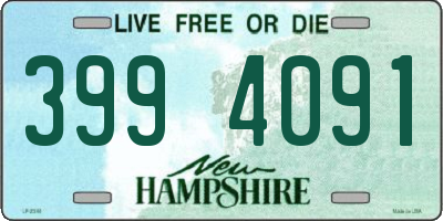 NH license plate 3994091