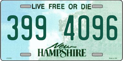 NH license plate 3994096