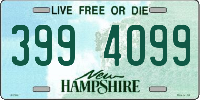 NH license plate 3994099