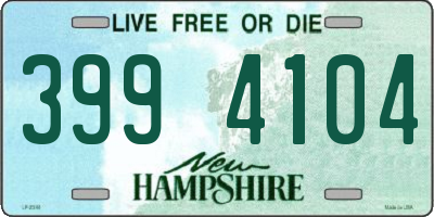 NH license plate 3994104