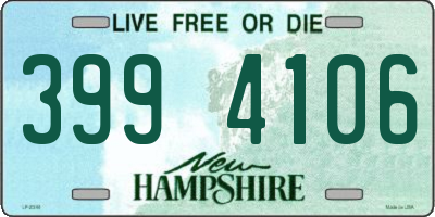 NH license plate 3994106