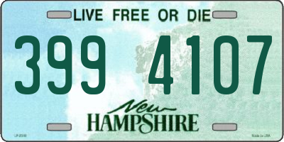 NH license plate 3994107