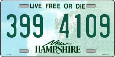 NH license plate 3994109